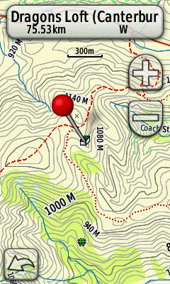 Details for the cache on a Garmin Oregon GPS