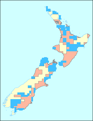 NZAirPhoto Aerial Photography Coverage Map of NZ